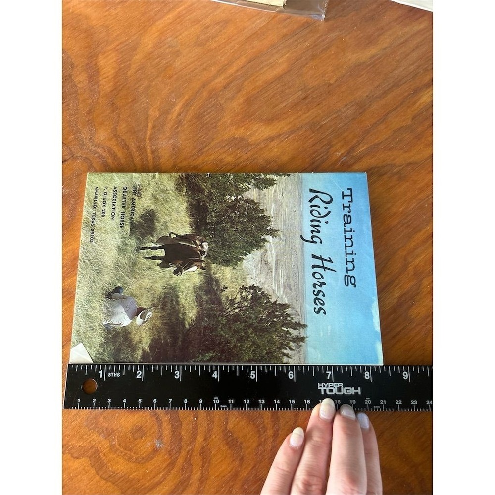 AQHA Training Riding Horses Booklet Unisex OS Blue Vintage Western Guide - Picture 10 of 11